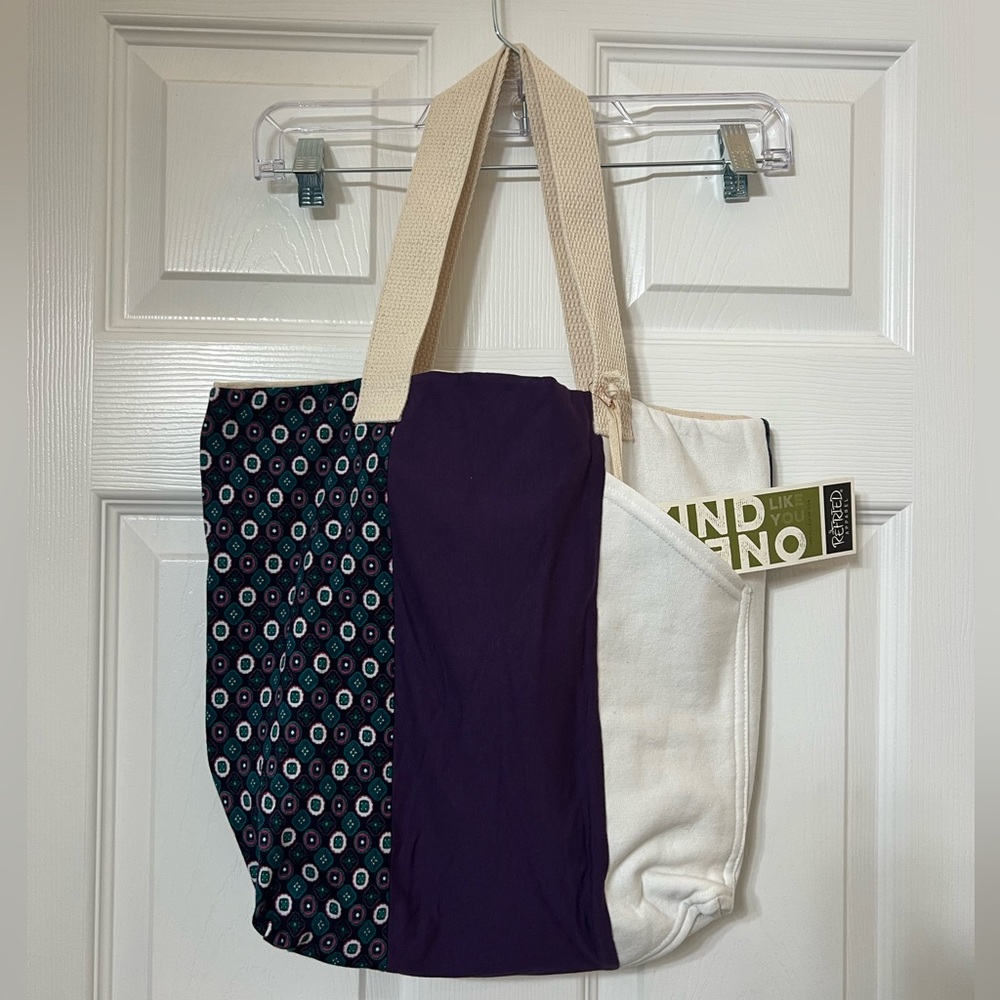 Refried, One of a Kind Stylish Multicolor Tote Bag, MSRP $70, NWT